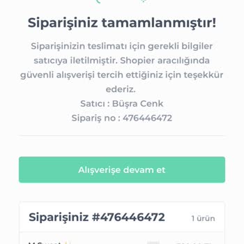 Bybüşracenk Ürünümün İptali Ve Para İadesi