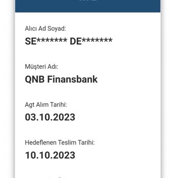 AGT Kurye (aynigunteslim.com) Kredi Kartı Teslimi Sorunu