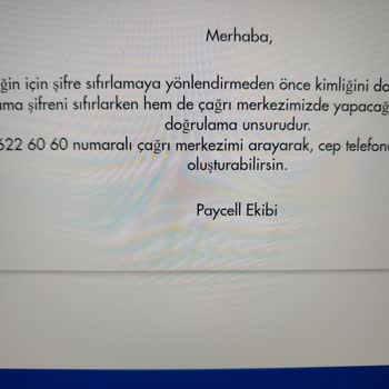 Turkcell Paycell Şifre Sıfırlama Saçmalığı