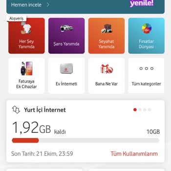Vodafone 10 GB Paketi Şikayeti