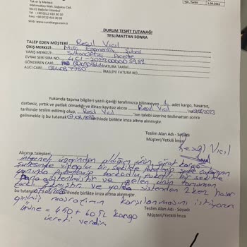 Sürat Kargo'da Kayıp Ürün