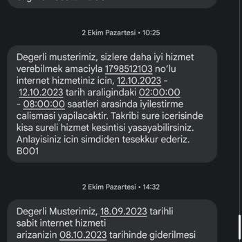 Türk Telekom Fiber Hizmet Vermiyor 62 Gün Süren Kesinti