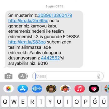 Aras Kargo Edessa Şubesi Yalan Beyan Hakkında