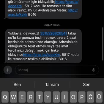 Aras Kargo Kargomu Teslim Etmiyor