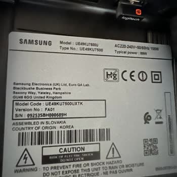 Samsung TV Garanti Ettiği Sürede Yedek Parça Servis Hizmeti Vermiyor.