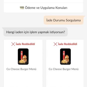 Co Burger Para İadesi Sorunu