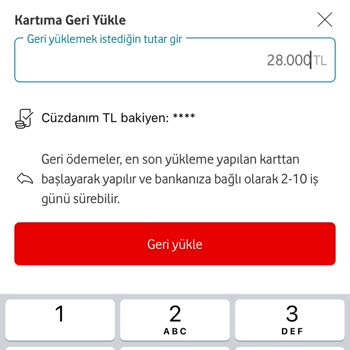 Vodafone Pay Paramı İade Etmiyor!