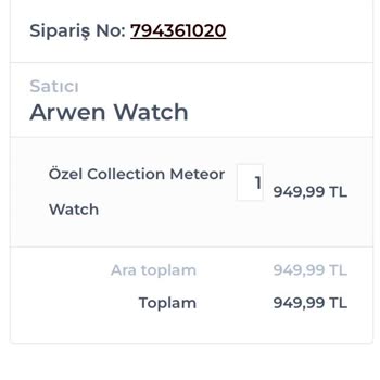 Arwen Watch Farklı Gönderi Yapıyor