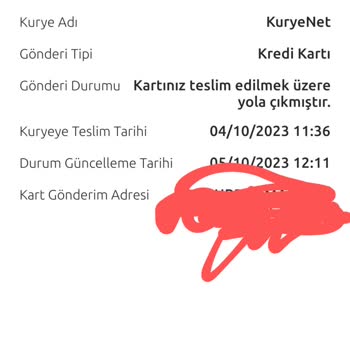 Yapı Kredi Kartı Teslimat Sorunu
