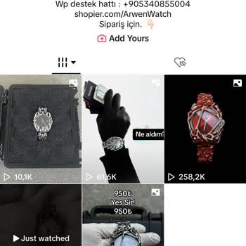 Shopier Arwen Watch Replika Ürün Satışı