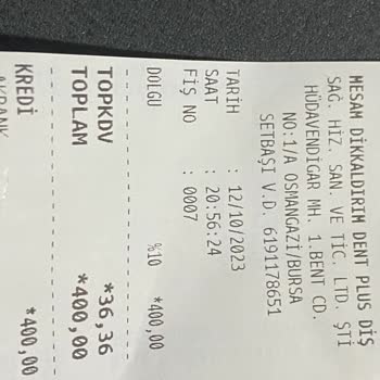 Mesam Ağız ve Diş Sağlığı Polikliniği Yapılmayan İşe Yüksek Fiyat