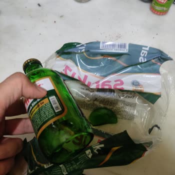 Sarıkız Maden Suyu Kırık Maden Suyu Şişesi