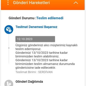 MNG Kargo Serdivan Şubesi Kargo Teslim Etmiyor Müşteriye İftira Atıyor