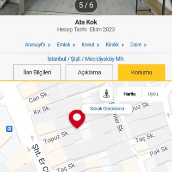 Sahibinden.comda Eşyalı Ev İlanı