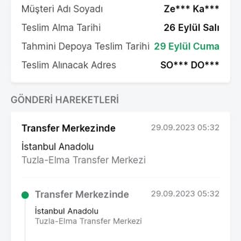 Trendyol Express Ücret İademi İstiyorum