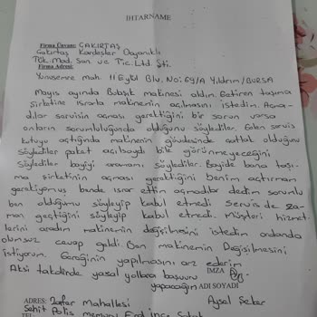 Bosch Bulaşık Makinesi Ambalajdan Kırık Çıktı