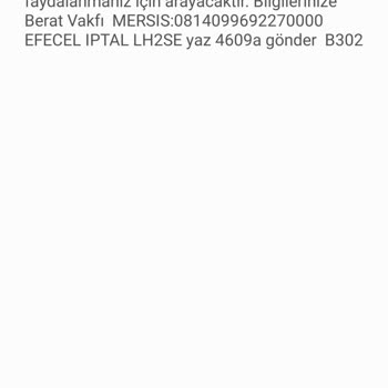 Berat Vakfı (Burs Başvuru) Aile Destek Parası