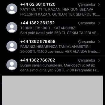 Vodafone Bahis Reklamı SMS