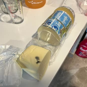 Sek Süt Tereyağ Açılmamış Vakumlu Poşetin Küflü Olması