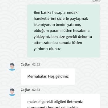 Betpark Banka Hesap Hareketlerimi Paylaşmamı İstiyor!