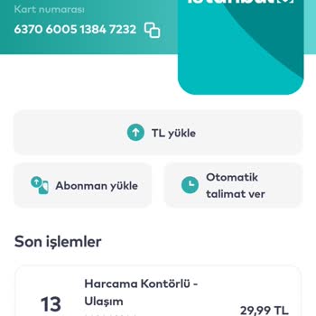 BELBİM (İstanbulkart) Abonman Yükleme Sorunu