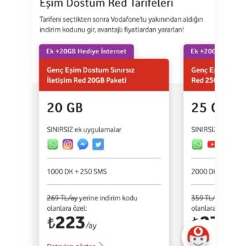Vodafone Eşim Dostum Tarifesi Yanlış Paket Aktif Edildi