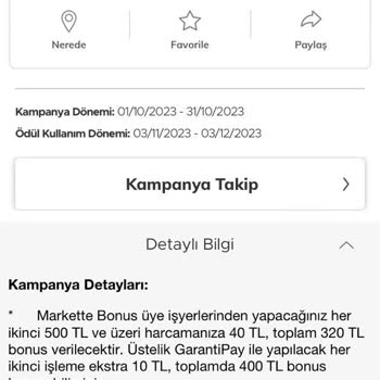 Garanti BonusFlaş Market Kampanyası Hakkında