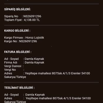 İşbir Yatak Çalıştıkları Kargo Firması