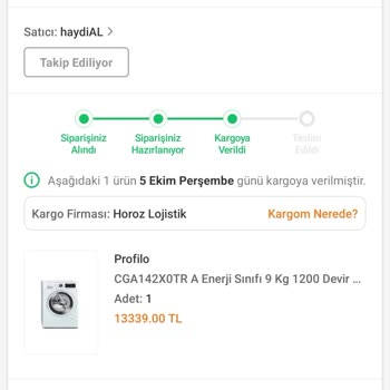 Horoz Lojistik Pişmanlığı Gelmeyen Kargo