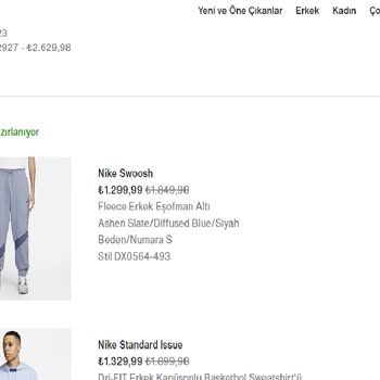 Nike Gönderi Hazırlanıyor G10140762927