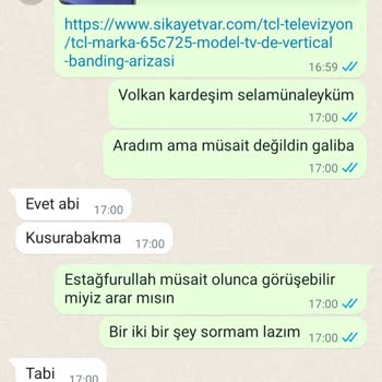 Bilkom Değişim Talebi Kabul Edilmedi