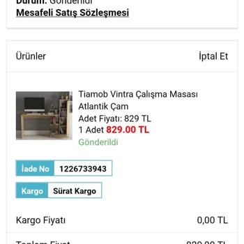 Sürat Kargo A101 Den Aldığım Ürünümü Kaybetti