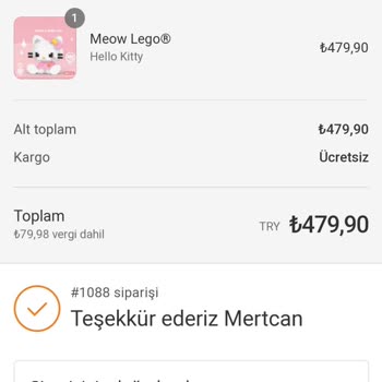 Meowwtoys.com Sipariş Vermeme Rağmen Siparişim Yok Sayılıyor
