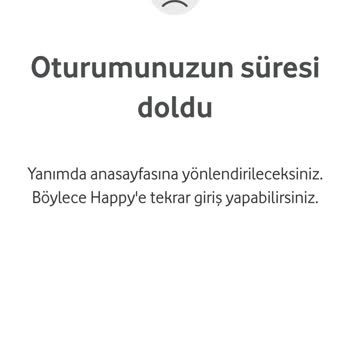 Vodafone Mağdur Etti. Happy Fırsatlar Dünyası Açılmıyor