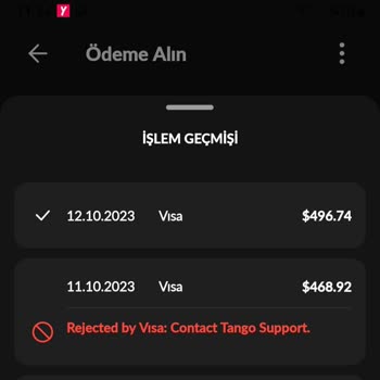 Tango Live Uygulaması Tarafından Gönderilen Para Hesabıma Gelmedi.