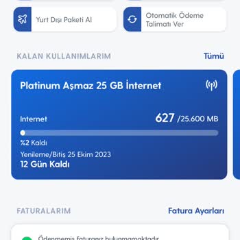 Turkcell Operatörü Olağan Dışı Bakiyeden GB Düşüyor...