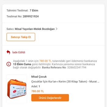 Trendyol Kargomu Ulaştırmadı Ve Onayım Olmadan İptal Etti.