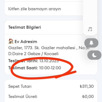 A101 Kapıda Verdiği Teslimat Saatine Uymuyor
