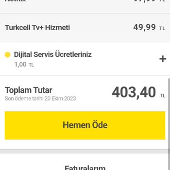 Turkcell TV+ Fazla Fatura Gelmesi İptal Yapılmaması