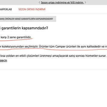 Camper İnternet Sitesinden Alışveriş Yaptığım İçin Cezalandırıldım