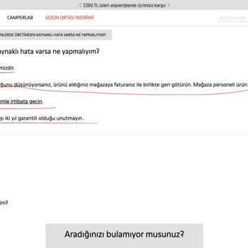 Camper İnternet Sitesinden Alışveriş Yaptığım İçin Cezalandırıldım
