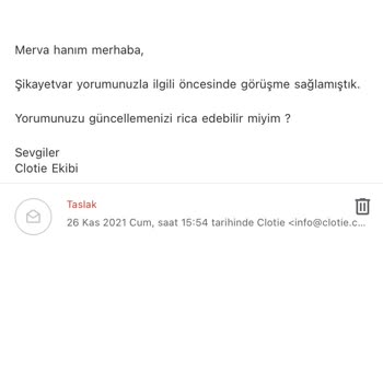 Clotie.com Stil Danışmanlığı Hakkında Şikayet