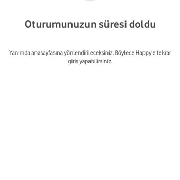 Vodafone Oturumunuz Kapandı Hatası