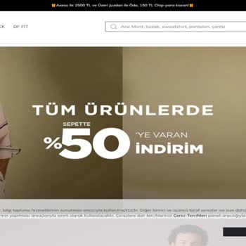 DeFacto Web Sayfası Çerez Ayarı Dayatması