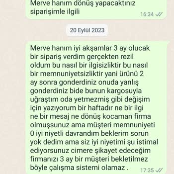 By Merve Kaya İade Talep Ediyorum