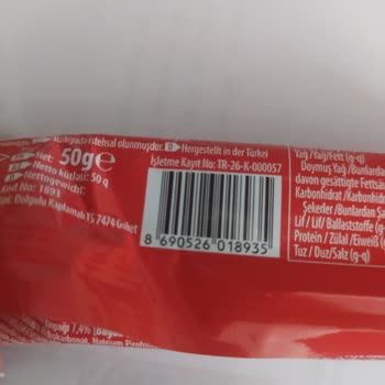 Eti Gıda Eti Çikolatalarında Kimyasal Tat