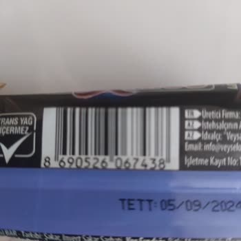 Eti Gıda Eti Çikolatalarında Kimyasal Tat