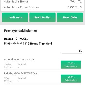 Garanti BBVA Garanti Kredi Kartı İptal Edilen Ürün İadesinin Provizyondan Düşmemesi