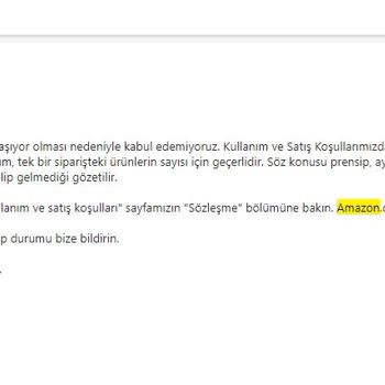 Amazon Dan Alışveriş Yasağı