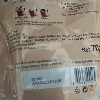 Nescafe Paketimden Kurt Ve Ya Mantara Benzer Bir Şey Çıktı